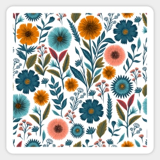 Colorful flowers Sticker